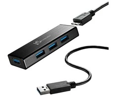 HUB USB j5create 1x microUSB + 4x USB- A (JUH340)