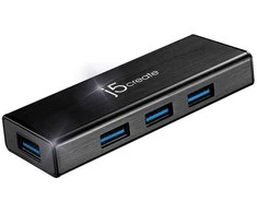 HUB USB j5create 1x microUSB + 4x USB-A (JUH340)