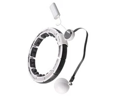 HHM16 HULA HOOP Baltas MAGNETIC SU SVORIU + SKAITIKLIS HMS