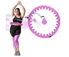 HHW12 PLUS SIZE HULA HOOP VIOLET WITH WEIGHT HMS