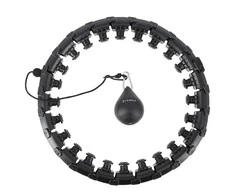 HHW01 HULA HOOP Juodas su svoriu HMS