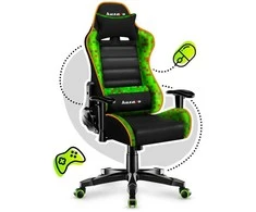 Žaidimų kėdė vaikams Huzaro Ranger 6.0, Juodos/Žalios spalvos