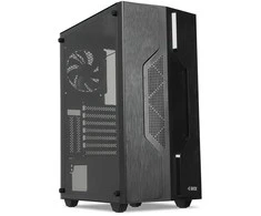 Kompiuterio Korpusas - iBox CETUS 908 Midi Tower ATX, 7 Diskai, Antipirštinis Filtras Juodas