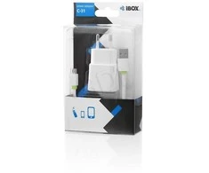 IBOX CHARGER C-31 USB 2A 1 USB prievadas microUSB laidas