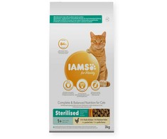 Eukanuba Sausas Kačių Maistas - Iams Vitality Suaugusiems 3 Kg Su Šviežia Vištiena