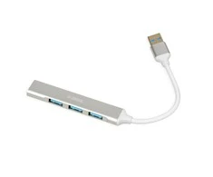 IBOX IUH3FAS Hub USB3.0 + USB 2.0 Sidabrinis