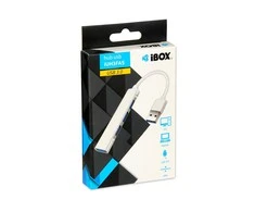 IBOX IUH3FAS Hub USB3.0 + USB 2.0 Sidabrinis