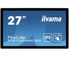 Monitorius IIYAMA TF2738MSC-B2 27 colių IPS 1920x1080 10 taškų jutiklinis 1000:1 425cd/m2 5ms DVI HDMI DP USB jutiklinės sąsajos garsiakalbiai 2x3W