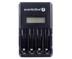 everActive automatinis AA/AAA elementų įkroviklis su LCD ekranu NC-450 Juodas