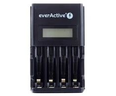 everActive automatinis AA/AAA elementų įkroviklis su LCD ekranu NC-450 Juodas