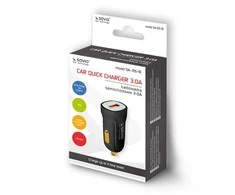 Automobilinis Įkroviklis - Savio Quick Charge 3.0A SA-05/B