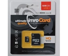 Atminties kortelė Kortelės rinkinio atmintis IMRO 10/128G UHS-I ADP (128 GB, U1 klasė, + adapteris)