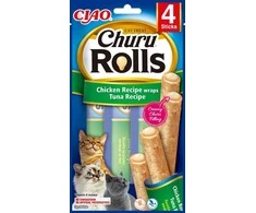 Bikuvalt Churu Cat skanėstas Rolls Chicken Tuna (4 Sticks) 40g