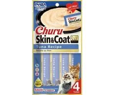 INABA Churu Skin&amp;Coat Tuno receptas - skanėstai katėms - 4x14 g