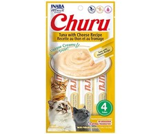 INABA Churu Tunas su sūriu Receptas - skanėstai katėms - 4x14 g
