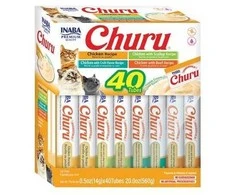 INABA CAT CHURU VARIETIES vištienos skanėstas katėms 40x14 g