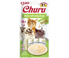 Katės Skanėstai - Inaba Churu Vištiena su Skumbrija 4x14 g