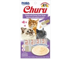 Kačių Skanėstai - Inaba Churu Vištiena Ir Krevetės, 4x14 g