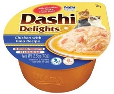 Kačių Skanėstai - Inaba Dashi Delights Vištienos ir Tuno Sultinys 70g
