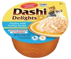 Kačių Skanėstai - Inaba Dashi Delights Su Vištiena Ir Midijomis 70g