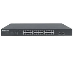 Šakotuvas Intellinet Gigabit Ethernet 24 prievadų 10/100/1000 Mbps 2x SFP 19" stovo tipo jungiklis