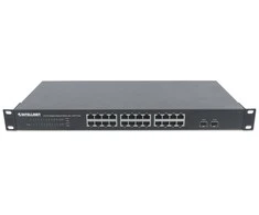 Šakotuvas Intellinet Gigabit Ethernet jungiklis 24x 10/100/1000 Mbps 2x SFP stovo 19''