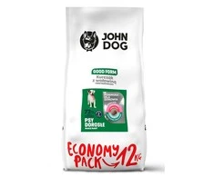 Šunų maistas - JOHN DOG Good Form Suaugusiųjų Vištiena Jautiena 12 kg