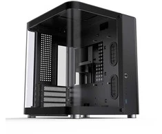 Jonsbo TK-1 2.0 Micro-ATX kompiuterio korpusas, Tempered Glass – juodos spalvos