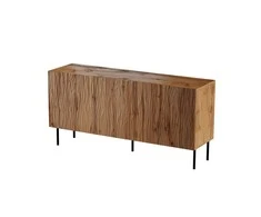 Cama Meble Baldai - JUNGLE Komoda 152x40,5x74,5 Ąžuolo Wotan Juoda