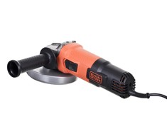 Black &amp; Decker Juodas + DECKER 125 mm 800 W kampinis šlifuoklis BEG120-QS