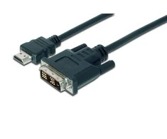 Assmann Electronic DIGITUS HDMI į DVI-D 18+1 laidas 2m juodas bulk St/St