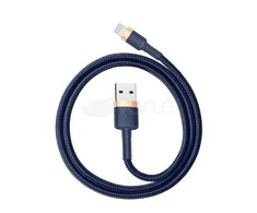 Baseus Cafule USB Lightning kabelis 1.5A 2m - Auksinis / Tamsiai mėlynas