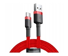 Baseus Cafule kabelis USB-C 2A 2m - Raudonas