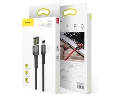 Baseus Cafule dvipusis USB Lightning kabelis 1.5A 2m - Pilkas / Juodas