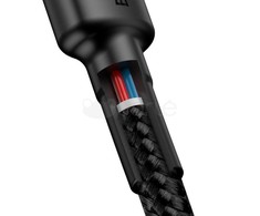 Baseus Cafule kabelis USB-C PD 2.0 QC 3.0 60W 2m - Juodas / Raudonas