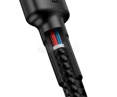 Baseus Cafule kabelis USB-C PD 2.0 QC 3.0 60W 2m - Juodas / Raudonas