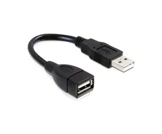 DELOCK Cable USB 2.0 Extension 15cm male/female
