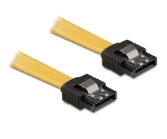 DELOCK Cable SATA 30cm geltonas tiesus/tiesus metalinis
