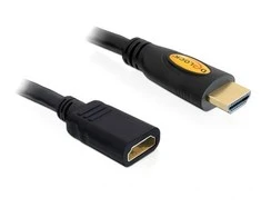 DELOCK ilginimo kabelis didelės spartos HDMI su eternetu – HDMI A kištukas > HDMI A moteriškas 5m