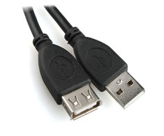 GEMBIRD CCP-USB2-AMAF-15C Gembird USB 2.0 A- A-socket 15ft cable juodas