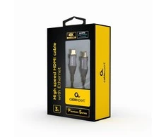 GEMBIRD CCBP-HDMI-3M Gembird didelės spartos HDMI kabelis su Ethernet Premium serijos, 3m