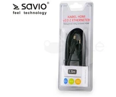 Savio CL-95 HDMI cable 1,5 m HDMI Type A (Standard) Juodas,Raudona