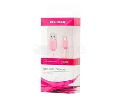 Blow USB A - micro B jungtis 1.0 m rožinė