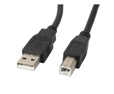 LANBERG CA-USBA-11CC-0050-BK laidas USB 2.0 AM-BM su feritu 5m juodas