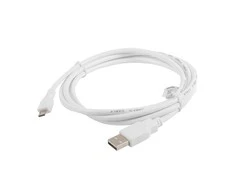 LANBERG CA-USBM-10CC-0018-W laidas USB 2.0 micro AM-MBM5P 1,8 m baltas