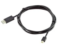 Lenovo | Juodas | mini DisplayPort | DisplayPort | DP to DP | 2 m