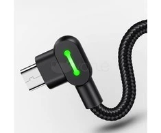 Mcdodo CA-5280 LED USB į mikro USB laidas, 1.2 m (juodas)