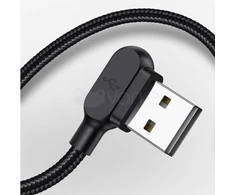 Mcdodo CA-5280 LED USB į mikro USB laidas, 1.2 m (juodas)