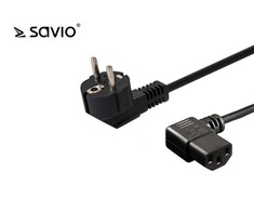 Maitinimo Laidas - SAVIO CL-116 1.8m IEC C13 Kampiniai Jungtys Juodas
