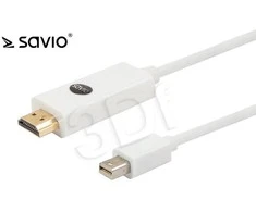 Savio cl-83 laidas (mini displayport m - hdmi m; 1,8m; balta spalva)